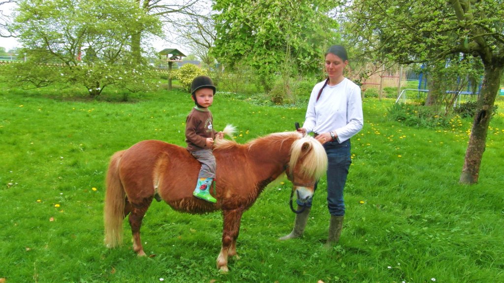 Enkel Wotan auf Brsel mit Eva.28.04.2012.