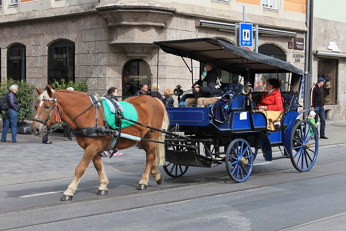 Pferdekutsche in Innsbruck, 22.3.14