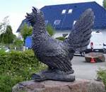 der Auerhahn stehr vor dem Hotel-Restaurant Auerhahn in Bad Wildbad/Nordschwarzwald, Sept.2026