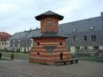 Lichtenwalde bei Chemnitz, das historische Taubenhaus am Schlo, Okt.2009