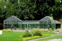 gro�e Voliere im Thermalbadbereich von Bad Buchau, Aug.2012