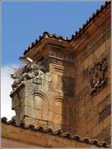 Ein mondnes Domizil haben sich diese Strche auf dem Turm des Colegio del Arzobispo Fonseca in der Altstadt von Salamanca ausgesucht. 05.05.2015