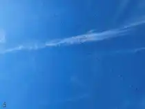 Und die n�chste Formation Kraniche �berfliegt unser Haus, so gesehen Ende Oktober 2024 in Hattingen.